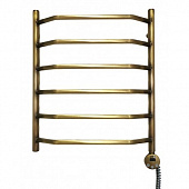 Купить Полотенцесушитель Domoterm Лаура бронза П6 электрический, правое подключение 500х800 мм по низкой цене