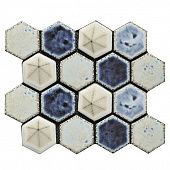 Купить Мозаика Gaudi Hexa-22(4) керамическая по низкой цене