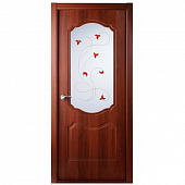 Купить Дверное полотно Belwooddoors Перфекта Итальянский орех стекло мателюкс белый витраж 2000х900 мм по низкой цене
