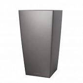 Купить Кашпо Lechuza Cubico Complete charcoal metallic 40x40x75 см по низкой цене