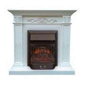 Купить Каминокомплект Royal Flame Verona STD Majestic Lux Brass, белый по низкой цене