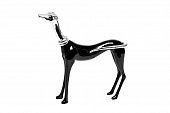 Купить Статуэтка Garda Decor DB335C Собака цвет черный с серебром 25х6х24 см по низкой цене