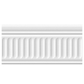 Купить Бордюр Kerama Marazzi 19048/3F Бланше керамический структурированный белый 200х99 мм по низкой цене