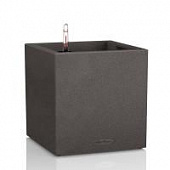 Купить Кашпо Lechuza Canto Stone Complete grahite black 14x14x14 см по низкой цене