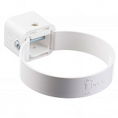 Купить Хомут трубы Docke ПВХ Premium D120/85 мм универсальный RAL 9003 Пломбир по низкой цене