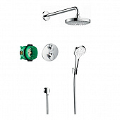 Купить Комплект Hansgrohe Croma Select S 27295000 душевой с термостатом по низкой цене