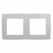 Купить Рамка ЭРА 2 поста белая по низкой цене