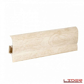 Деревянный, металлический, пластиковый напольный плинтус.