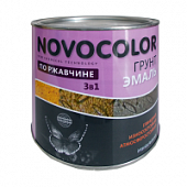 Купить Грунт-эмаль NOVOCOLOR 3 в 1 глянцевая черный 1,9 кг по низкой цене
