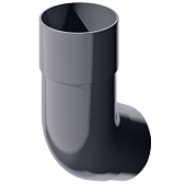 Купить Колено трубы Технониколь ПВХ D125/82 мм угол 135 градусов серое по низкой цене