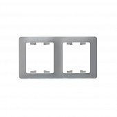 Купить Рамка Schneider Electric Глосса 2 поста вертикальная перламутр по низкой цене