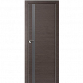 Купить Дверное полотно Profil Doors 6Z экошпон Грей кроскут стекло матовое серебро с врезкой под магнитный замок и скрытые петли 2000х900 мм по низкой цене