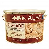 Купить Краска фасадная ALPA Pliolite AlpaFacade на основе смол база A 9 л белая по низкой цене