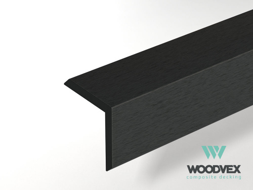 Купить L-профиль Woodvex Графит 2000х53х53 мм для наружной отделки дома по низкой цене