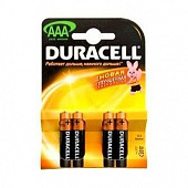 Купить Батарейка Duracell Basic AAA LR03 Bl-4 алкалиновая по низкой цене