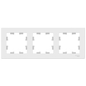 Купить Рамка Schneider Electric AtlasDesign ATN000103 белый трехместная по низкой цене