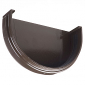 Купить Заглушка желоба Docke ПВХ Premium D120/85 мм с резиновым уплотнителем RAL 8017 Шоколад по низкой цене