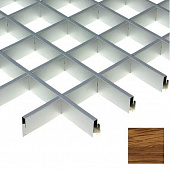 Купить Потолок грильято Cesal Urban Standart Дуб Медовый 705 75х75х27 мм по низкой цене