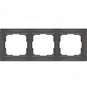 Купить Рамка Werkel Snabb Basic WL03-Frame-03 серо-коричневая трехместная по низкой цене