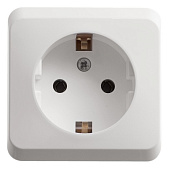 Купить Розетка Schneider Electric Этюд PA16-003B одноместная белая по низкой цене