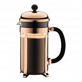 Купить Кофейник френч-пресс Bodum Chambord медный 1 л по низкой цене