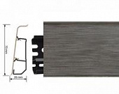 Деревянный, металлический, пластиковый напольный плинтус.