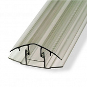 Купить Профиль Юг-Ойл-Пласт для поликарбоната соединительный разъемный 16 мм прозрачный по низкой цене