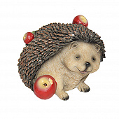 Купить Фигура садовая Ежик с яблоками 18х14х15 см по низкой цене