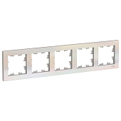 Купить Рамка Schneider Electric AtlasDesign ATN000405 жемчуг пятиместная по низкой цене