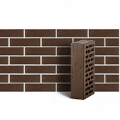 Купить Кирпич ЛСР тёмно-коричневый рустик облицовочный 1NF 250х120х65 мм по низкой цене