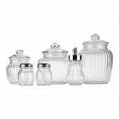 Купить Банка Walmer Wave для хранения со стальной крышкой, 0.15 л по низкой цене