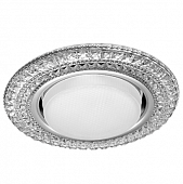 Купить Светильник Italmac Emilia LED 53 3 70 GX53 с подсветкой прозрачный 15 Вт светодиодный встраиваемый по низкой цене