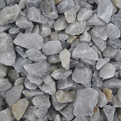Купить Крошка мраморная 5-20 мм 25 кг серая по низкой цене