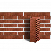 Купить Кирпич ЛСР тёмно-красный тростник облицовочный 1NF 250х120х65 мм по низкой цене