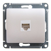 Купить Розетка Schneider Electric Glossa GSL000681K RJ45 компьютерная одноместный перламутр по низкой цене