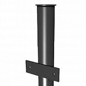 Купить Столб круглый окрашенный для секций ограждения 2,3 м с ушами d40 мм по низкой цене