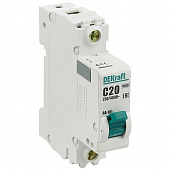 Купить Автоматический выключатель DEKraft ВА-101 1п C 20А 4.5кА по низкой цене