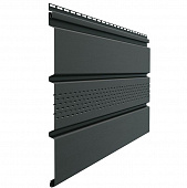 Купить Софит Docke Standard Т4 Графит 3050х305 мм с центральной перфорацией по низкой цене