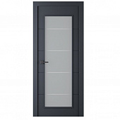 Купить Дверное полотно Belwooddoors Арвика Антрацит стекло Мателюкс кристалайз 2000х900 мм по низкой цене