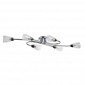 Купить Люстра Freya Flash FR104-06-N серая E14 6х40W 220V потолочная по низкой цене