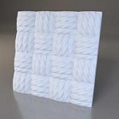 Купить Стеновая 3D панель Relieffo Fiber 052 из пенополиуретана 600x600x30 мм по низкой цене