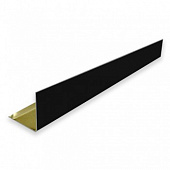 Купить L-профиль алюминиевый Cesal 3305 алюминиевый черный матовый по низкой цене