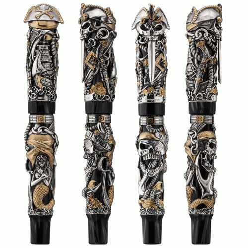 Купить Ручка-роллер Montegrappa Pirates silver по низкой цене