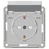 Купить Розетка Schneider Electric W59 Aqua RS16-152B-18 одноместная с заземлением и защитными шторками белая по низкой цене