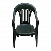 Купить Кресло пластиковое 41х55х91 см зеленое по низкой цене