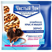 Купить Средство от грызунов Зерновая приманка ФОРЭТ Чистый дом пакет 100 г по низкой цене