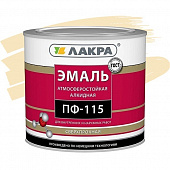 Купить Эмаль Лакра ПФ-115 кремовая 2,8 кг по низкой цене