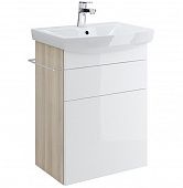 Купить Тумба Cersanit Smart 55 B-SU-SMA-CA55/Wh под раковину Ясень/белый по низкой цене