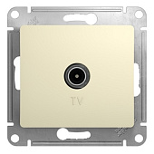 Купить Розетка Schneider Electric Glossa GSL000292 TV проходной одноместный бежевый по низкой цене