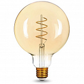 Купить Лампа Gauss 158802008 Filament G120 Flexible 6W E27 Golden 2400К светодиодная по низкой цене